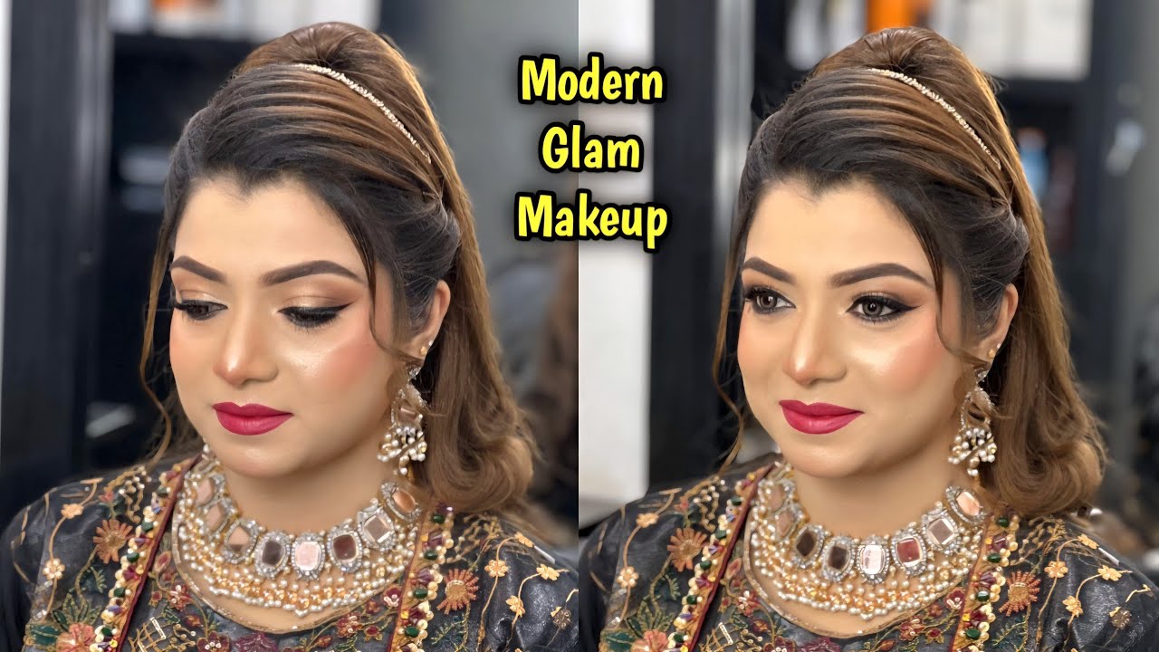 Modern Glam Makeup Look 2025 | Flawless Base, Long-Lasting Glow | Bridal & Party Ready
