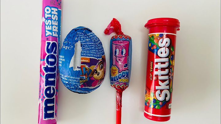 Skittles, Mentos and Melody Chupa Chups . ASMR video. No talking.