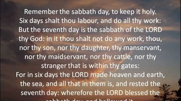 Ten Commandments -- Hear and Read the Full Text