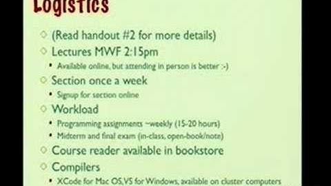 Lecture 1 | Programming Abstractions (Stanford)