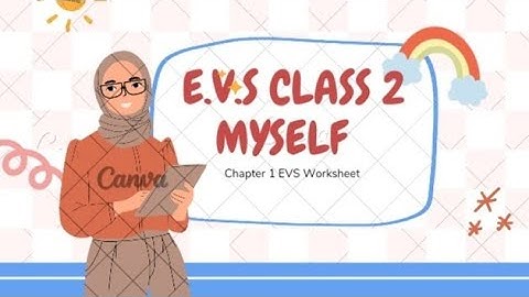 #Myself / class -2 / E.V.S Chapter -1st /EVS Worksheet ,Myself, questions and answers/#NCERTSolution