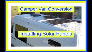 How to install solar panels onto the roof of your Crafter - VW Crafter DIY Camper Van Conversion