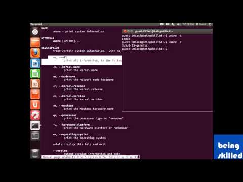 How to use "uname" command in Linux ?