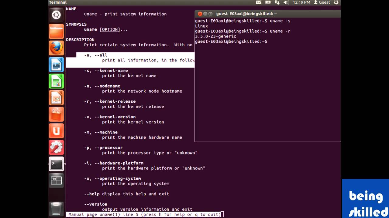 Uname linux. Uname команда линукс. Команда whoami в Linux. Uname -a Ubuntu.