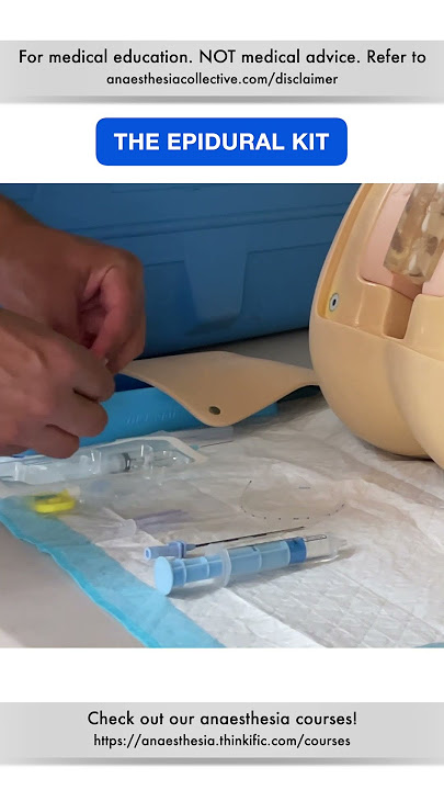 The Epidural Kit | #shorts #cvc #anesthesiology #nurse