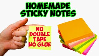 How to make homemade sticky notes || homemade sticky notes || sticky notes without glue||Sajal's Art