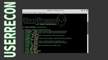 UserRecon | Social Investigation Over 75 Social Sites With Kali Linux