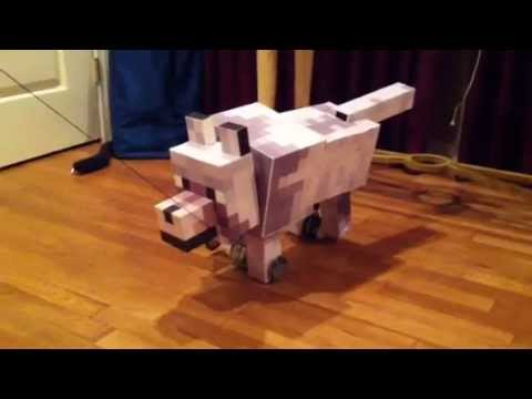 How to make a Minecraft Papercraft Bendable Wolf (sits | Doovi