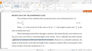 Calculate Resistance of Transmission Line Parameters