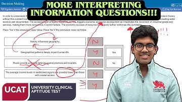 TRICKY INTERPRETING INFORMATION QUESTIONS!!! | UCAT DM #6