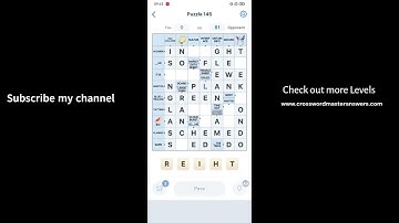 Crossword Master Level 145 Answers | Crossword Master Puzzle 145