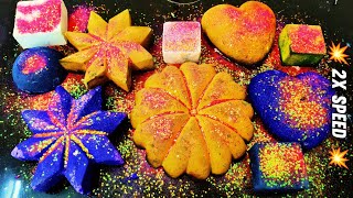 💥 2X SPEED 💥 Super Soft Variety Coloured Homemade's with Chunky Glitters ASMR 🏵️🪻 screenshot 2