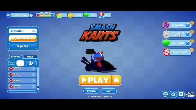 SMASH KARTS - Juega Smash Karts en Poki a 7 fps 