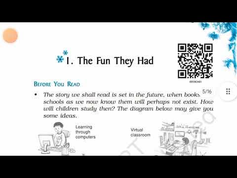 class 9 English chapter 1 the fun they had question answer