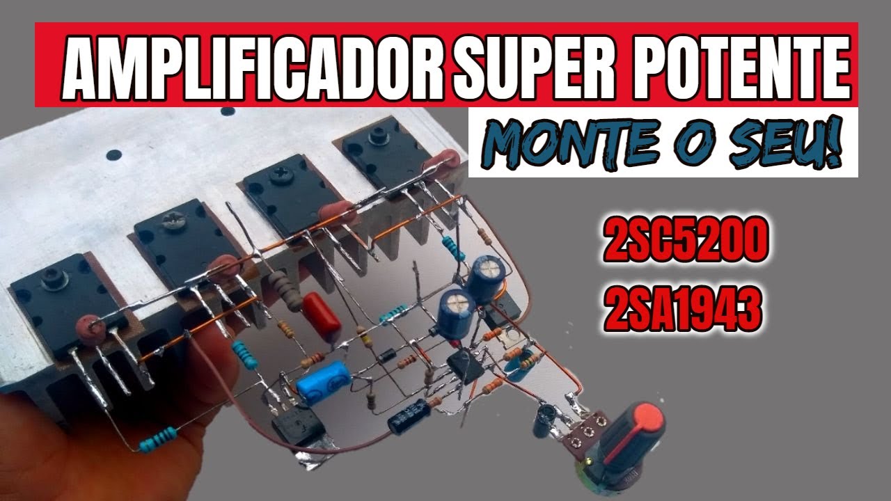 Super powerful amplifier homemade from scrap