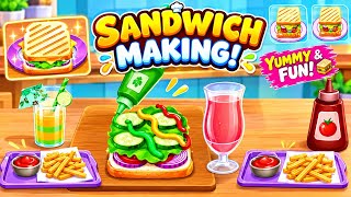 So machst du das süßeste Masala-Sandwich 🥪 und Pommes frites 🍟 sowie Kohlsaft 🥬 im Küchenspiel-Set | screenshot 1