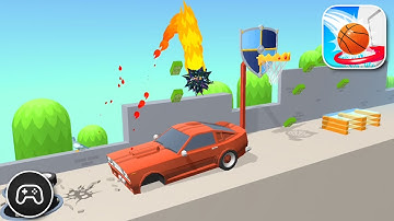 Bounce Dunk - Gameplay Walkthrough Part 65 - Basic Games Level 224-227 (FULL SCREEN)