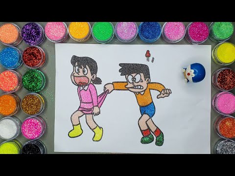 Video Suneo Kéo Váy Shizuka???? Vẽ Và Tô Màu Tranh Cát Nhân... - youtube