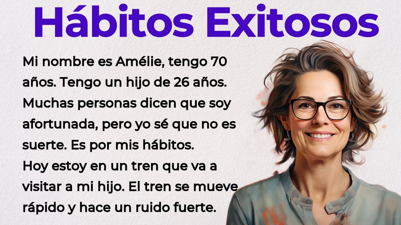 HABITS THAT MAKE YOU SUCCESSFUL  | Spanish Story for beginners |  Level 3 ⭐