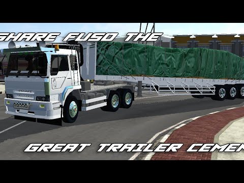 MOD TERBARU BUSSID SHARE MOD FUSO TG TRAILER SERBA GUNA RUGI GAK DOWNLOAD