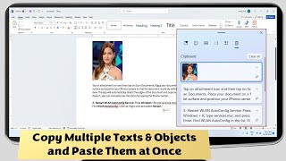 How to Copy Multiple Texts \& Objects and Paste Them at Once