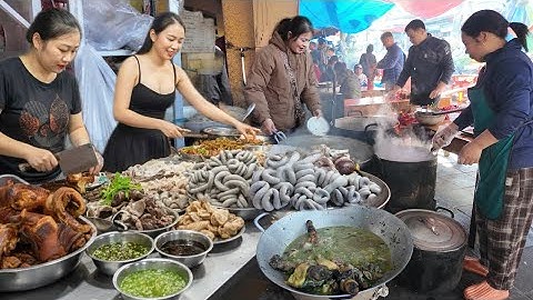 CHỢ BẮC HÀ / toàn thắng cố lợn bản gà đen ,ẩm thực gây mê khó cưỡng .