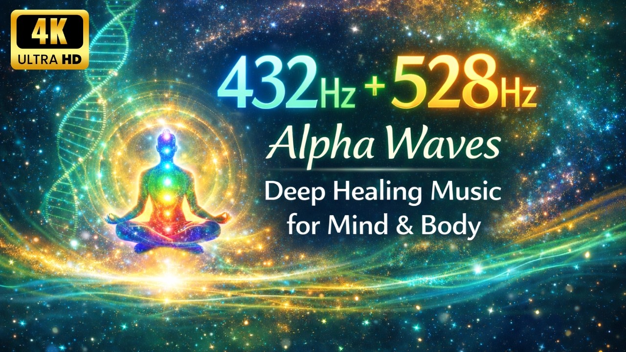 432Hz + 528Hz Alpha Waves | Deep Healing Music for Mind & Body - YouTube