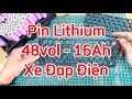 Độ Pin Lithium-ion Ssung 35e Thành Khối 48vol-16Ah Cho Xe Đạp Điện 4 Bình Acquy