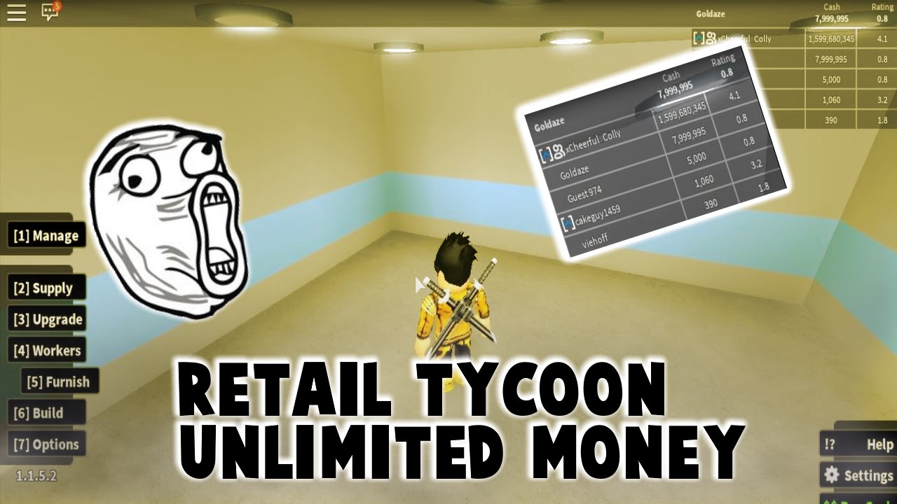 Patched New Retail Tycoon Hack Unlimited Money Youtube - roblox retail tycoon money hack