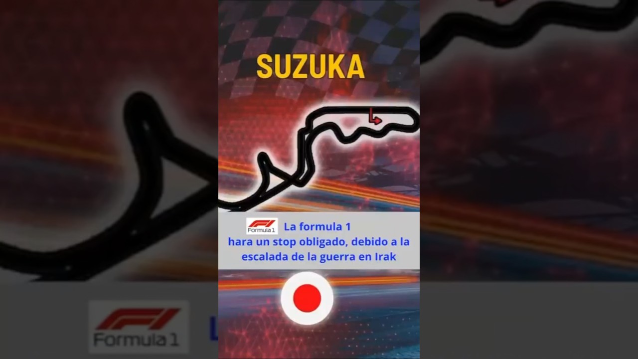 Toque Deportivo La formula 1 hara un stop obligado, debido a la escalada de la guerra en Irak
