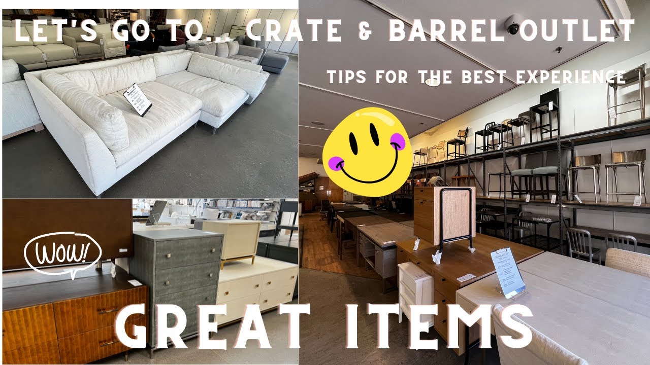 Crate & Barrel Outlet! Amazing items and great prices! YouTube