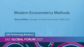 Modern Econometrics Methods