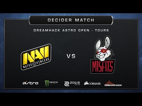 CS:GO - Na'Vi vs. Misfits - Mirage - Group A - DreamHack ASTRO Open Tours 2017