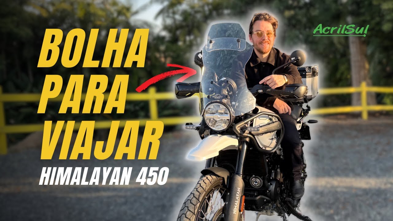MELHOROU NA RODOVIA? A MELHOR BOLHA PARA A HIMALAYAN 450 #himalayan450 #royalenfieldhimalayan 
