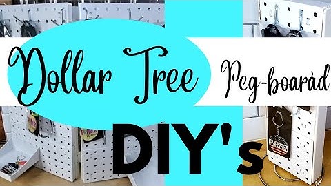 Dollar Tree Peg-board DIY
