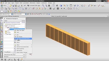 NX Advanced Simulation - Simply Supported Beam Analysis w/ Beam Elements