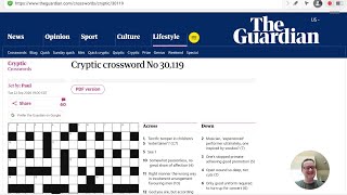 Guardian Cryptic Crossword (Wednesday, 23 September 2026) by Paul Guide