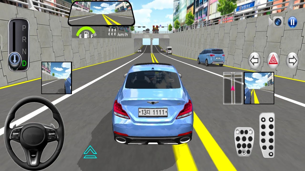 New Blue Marcedes Car - 3D Driving Class 2026 - Best Android ios 2026 Car Game