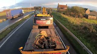 JCB 13T Excavator Timelapse Journey From Hull To Leeds