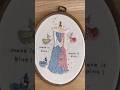 【刺繍】眠れる森の美女の刺繍してみた🧚🧵🪡 #shorts #sleepingbeauty #disney #embroidery