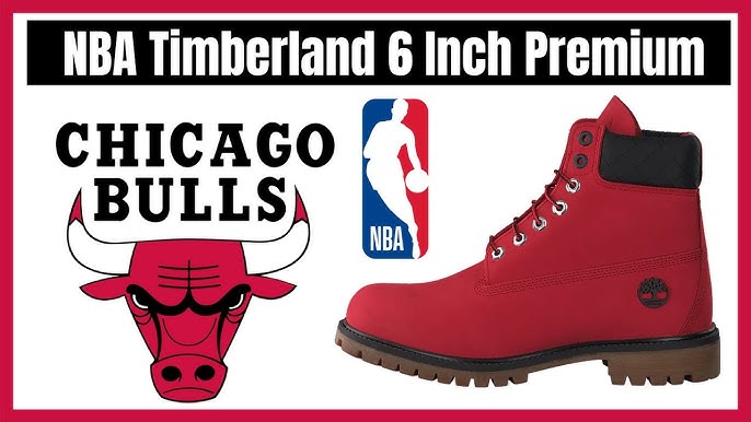 Timberland X NBA Chicago Bulls Boots, Size 10