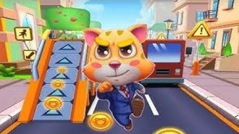 Cat Runner game Play video | Cat collect coins Subway runner game video | cat game video#5