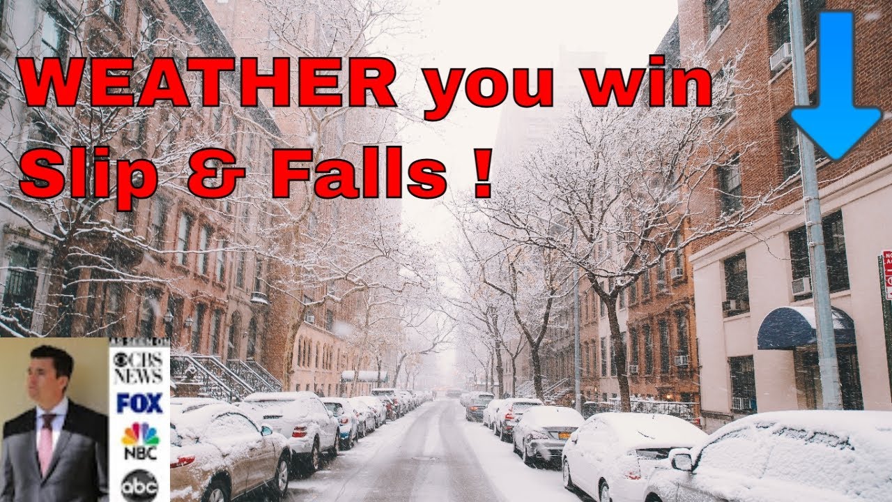 Slip & Fall Premises Liability Lawyers: Weather YOU do or don't have a case