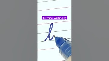 How to write small letter lg | Cursive writing a to z #cursivewriting #handwriting  #shorts