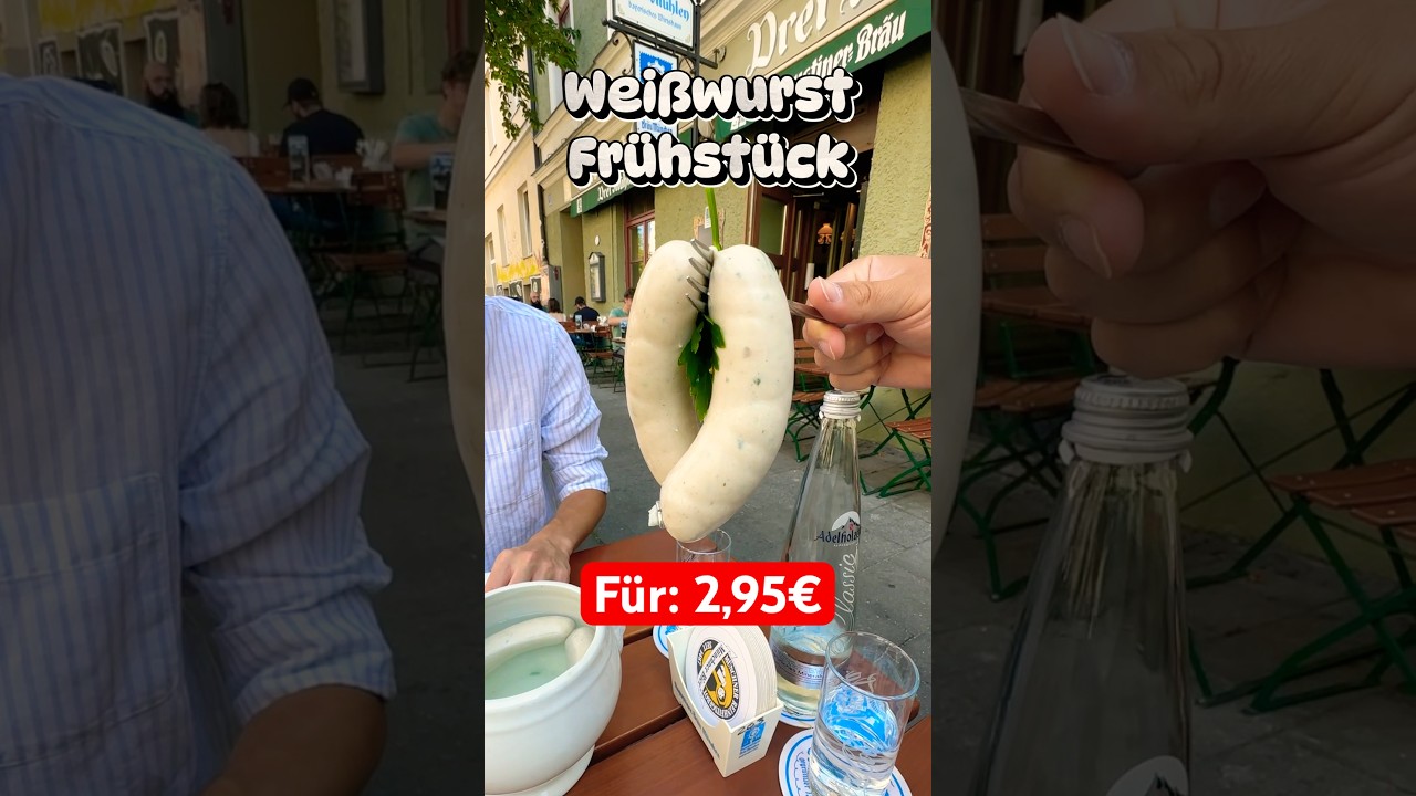 🥨 Das Günstigste Frühstück in Bayern!#frühstück #weisswurst #foodspots #brunch #food #bayrisch #tip