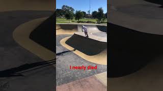 Could you see how I nearly died on backlip? #scootering