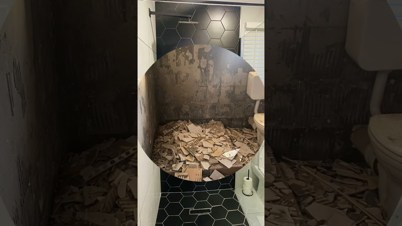 Our small bathroom renovation #bathroom #renovation #construction #southafrica #fyp #tiktok #viral