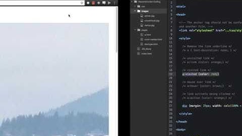 HTML Reference: The Anchor Tag