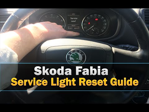 panel Bærbar kjole Skoda Fabia Service Light reset - YouTube