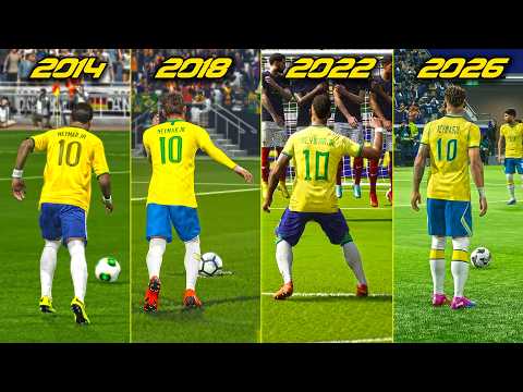 NEYMAR JR Free Kick in FIFA World Cup But PES\eFootball Version
